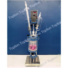 Cheapest best high speed chemical OEM jacketed glass reactor